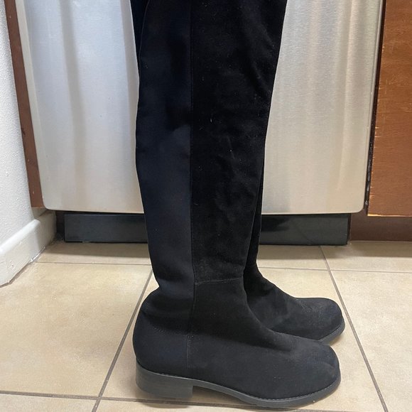 Stuart Weitzman 5050 Black Over the Knee Boots - Picture 4 of 13